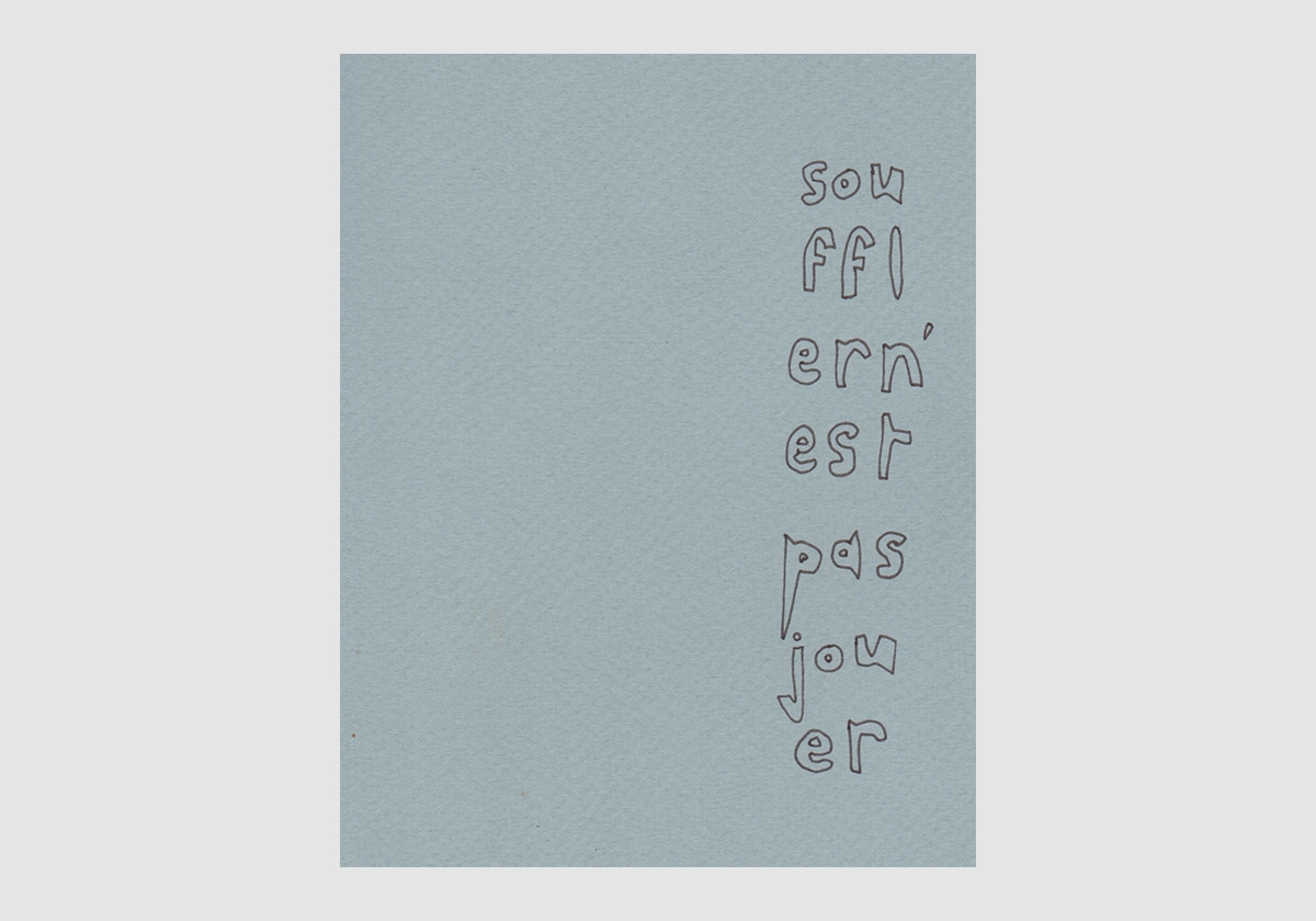 Exposition SOUFFLER N'EST PAS JOUER — AGGC